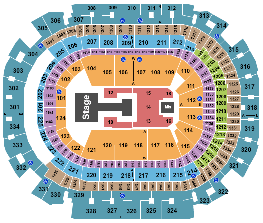 American Airlines Center KATSEYE Seating Chart